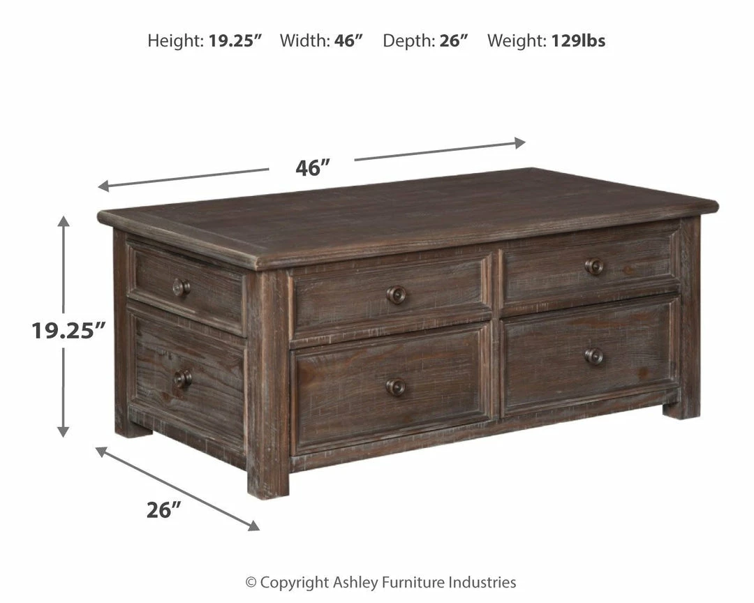 Buy ๐ Ashley Furniture Wyndahl - Rustic Brown - Lift Top Cocktail Table Tables ๐คฉ 9 Ashley Furniture Wyndahl - Rustic Brown - Lift Top Cocktail Table Tables