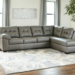 Signature Design By Ashley® Donlen - Gray - Left Arm Facing Sofa 2 Pc Sectional Sectionals