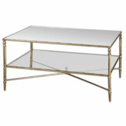 Uttermost Henzler Mirrored Glass Coffee Table Tables
