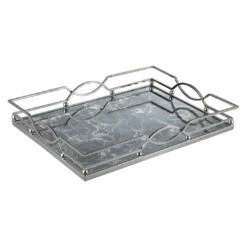 Outlet 😀 Uttermost Eugenie Nickel Tray 🥰 9 Uttermost Eugenie Nickel Tray