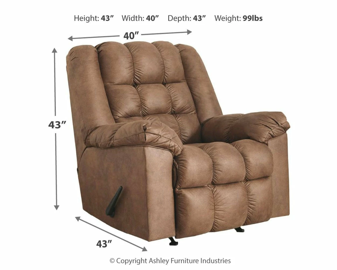 Best deal ๐ฏ Ashley Furniture Adrano - Bark - Rocker Recliner Reclining Furniture ๐ 6 Ashley Furniture Adrano - Bark - Rocker Recliner Reclining Furniture