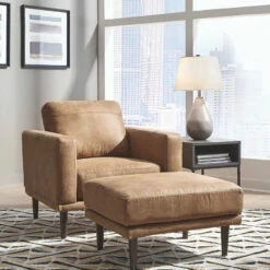Signature Design By Ashley® Arroyo - 2 Pc. - Smoke - Chair, Ottoman Chair & Ottoman Sets