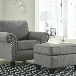 Ashley Furniture Agleno - Charcoal - Ottoman