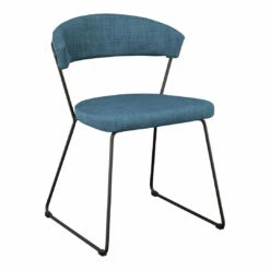 Outlet 🔥 Moe's Home Collection Adria Dining Chair Blue-m2 👏 11 Moe's Home Collection Adria Dining Chair Blue-m2