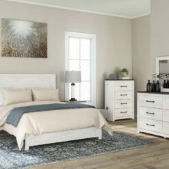 Signature Design By Ashley® Gerridan - Best In Class/Gray - Dresser, Mirror, Panel Bed