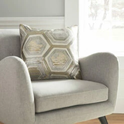 Hot Sale 👍 Ashley Furniture Accessories Meiling - Metallic - Pillow (4/cs) ❤️ 7 Ashley Furniture Accessories Meiling - Metallic - Pillow (4/cs)