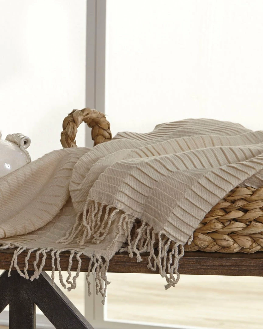 Best Pirce ✨ Ashley Furniture Mendez - Sand - Throw (3/cs) ⭐ 7 Ashley Furniture Mendez - Sand - Throw (3/cs)