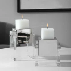 Table Decor Uttermost Sutton Square Candleholders, S/2