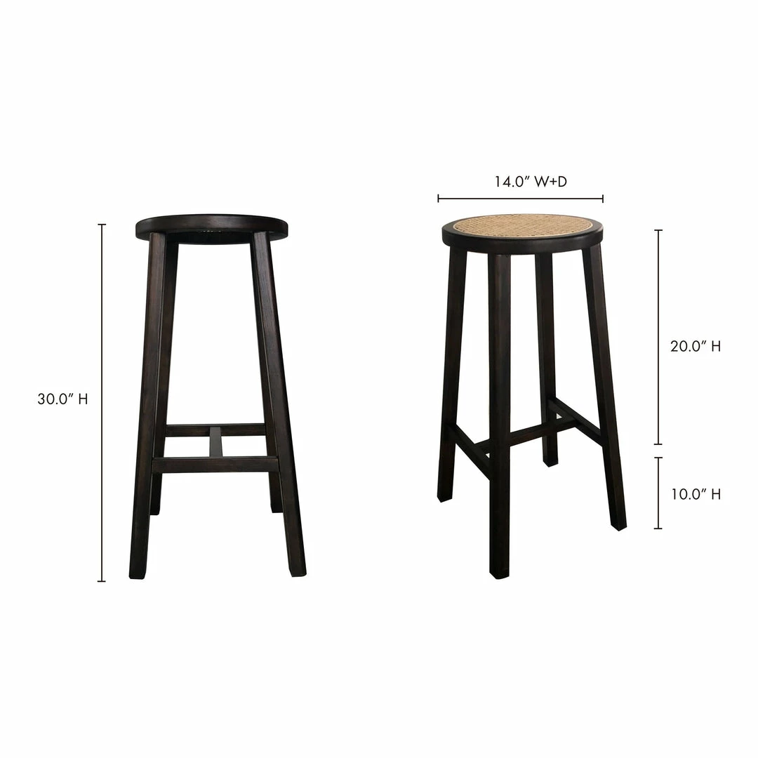 Cheapest 😉 Moe's Home Collection Mcguire Barstool Dark Brown 😉 6 Moe's Home Collection Mcguire Barstool Dark Brown
