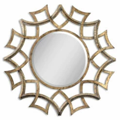 Accessories Uttermost Demarco Round Antique Gold Mirror