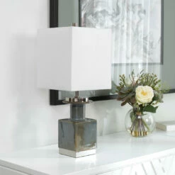 Accessories Uttermost Cabrillo Gray Glaze Accent Lamp