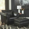 Signature Design By Ashley® Chair & Ottoman Sets Betrillo - Black - 2 Pc. - Chair With Ottoman