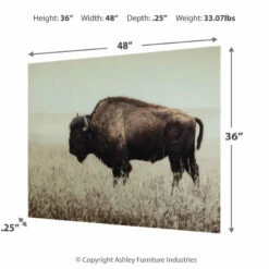 Ashley Furniture Brutus - Sepia - Wall Art