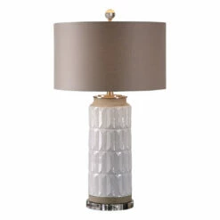 Uttermost Athilda Gloss White Table Lamp Accessories