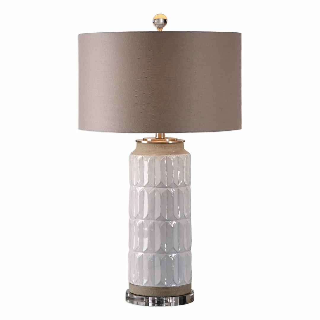 Brand new 🧨 Uttermost Athilda Gloss White Table Lamp Accessories 🎁 3 Uttermost Athilda Gloss White Table Lamp Accessories