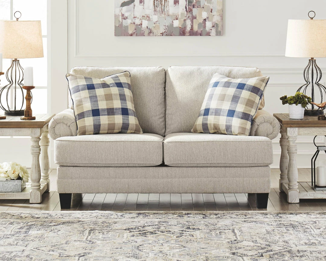 Cheap 🤩 Ashley Furniture Meggett - Linen - Loveseat ⌛ 5 Ashley Furniture Meggett - Linen - Loveseat
