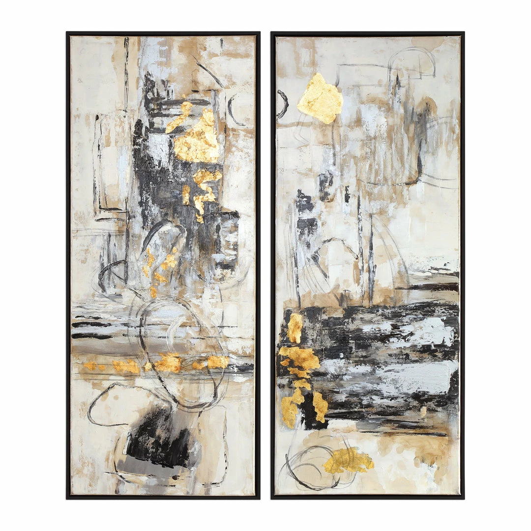New 🎉 Accessories Uttermost Life Scenes Abstract Art S/2 🥰 3 Accessories Uttermost Life Scenes Abstract Art S/2