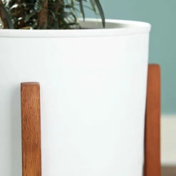 Budget ❤️ Ashley Furniture Dorcey - White/brown - Planter Set (2/cn) 👍 7 Ashley Furniture Dorcey - White/brown - Planter Set (2/cn)