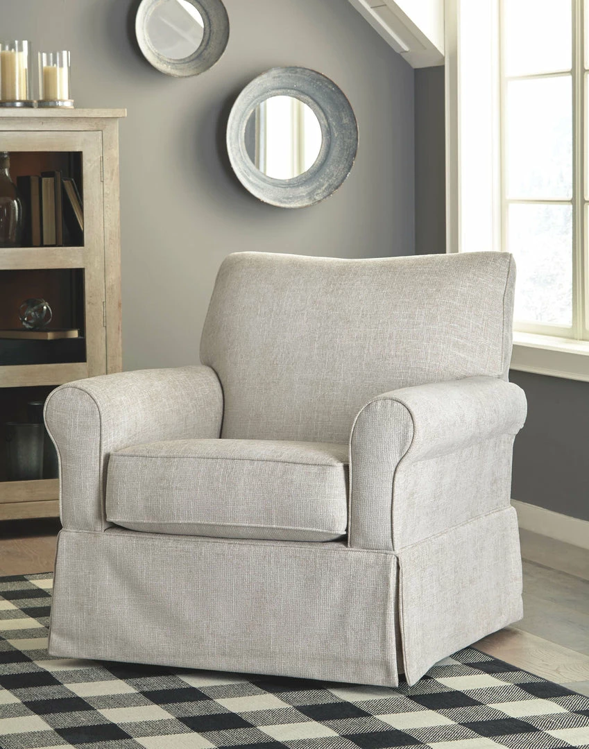 Hot Sale ❤️ Ashley Furniture Searcy - Quartz - Swivel Glider Accent Chair Chairs 🔥 4 Ashley Furniture Searcy - Quartz - Swivel Glider Accent Chair Chairs