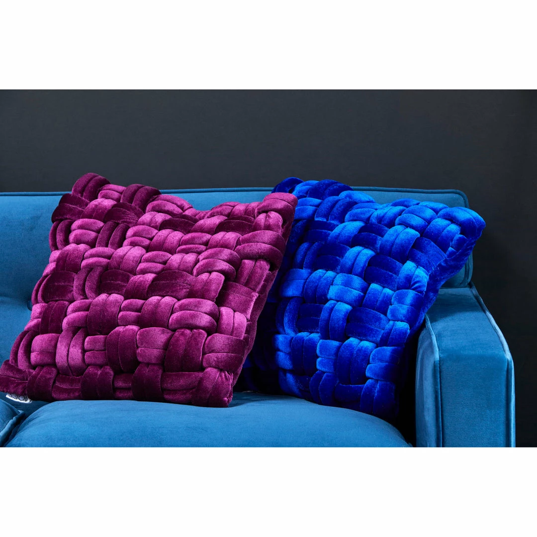 Best Sale ✨ Moe's Home Collection Pj Velvet Pillow Royal Blue Accessories 💯 4 Moe's Home Collection Pj Velvet Pillow Royal Blue Accessories