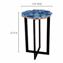 Moe's Home Collection Azul Agate Accent Table Tables