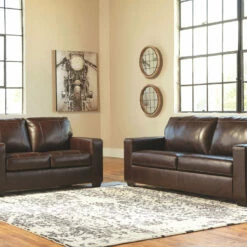 Signature Design By Ashley® Morelos - Natural Contemporary - Sofa & Loveseat Set Living Room Sets