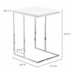 Moe's Home Collection Posta Accent Table White