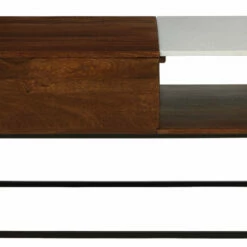 Ashley Furniture Rusitori - Brown / Beige / White - Rect Lift Top Cocktail Table