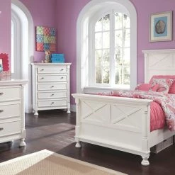 Ashley Furniture Kaslyn - White - Five Drawer Chest Chests