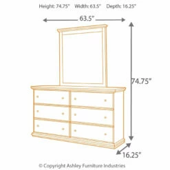 Signature Design By Ashley® Bedroom Sets Maribel - Black - 4 Pc. - Dresser, Mirror & Queen Panel Headboard With Bolt On Bed Frame
