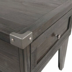 Promo 💯 Ashley Furniture Tables Todoe - Gray Dark - Rectangular End Table 🔔 21 Ashley Furniture Tables Todoe - Gray Dark - Rectangular End Table