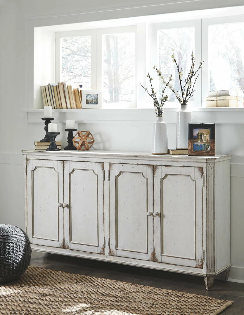 Outlet 🥰 Ashley Furniture Mirimyn - Antique White - Accent Cabinet Cabinets ✔️ 8 Ashley Furniture Mirimyn - Antique White - Accent Cabinet Cabinets