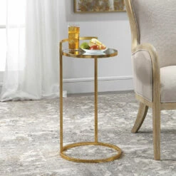 Deals 🤩 Tables Uttermost Cailin Gold Accent Table ✔️ 10 Tables Uttermost Cailin Gold Accent Table