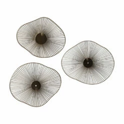 Accessories Uttermost Avarie Gold Metal Wall Art Set/3