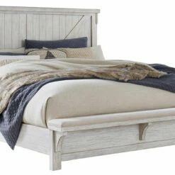 Signature Design By Ashley® Brashland - Best In Class - Dresser, Mirror, Panel Bed With Bench Footboard Bedroom Sets