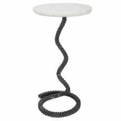Tables Uttermost Lasso White Drink Table