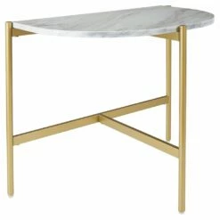 Ashley Furniture Tables Wynora - White/gold - Chair Side End Table
