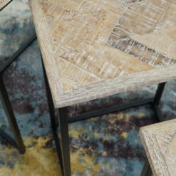 Outlet ✔️ Ashley Furniture Tables Cainthorne - Distressed White/black - Accent Table (3/cn) 🎁 15 Ashley Furniture Tables Cainthorne - Distressed White/black - Accent Table (3/cn)