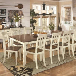 Outlet 🧨 Ashley Furniture Chairs Whitesburg - Brown/cottage White - Dining Room Side Chair (2/cn) 🧨 19 Ashley Furniture Chairs Whitesburg - Brown/cottage White - Dining Room Side Chair (2/cn)