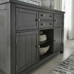 Ashley Furniture Servers Myshanna - Dark Gray - Dining Room Server