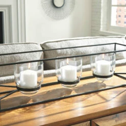 Ashley Furniture Jadyn - Black - Candle Holder Table Decor
