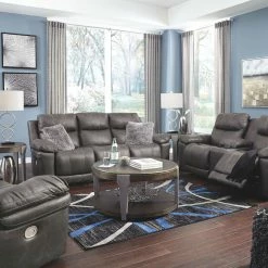 Signature Design By Ashley® Erlangen - Midnight - 2 Pc. - Power Sofa, Loveseat Reclining Furniture
