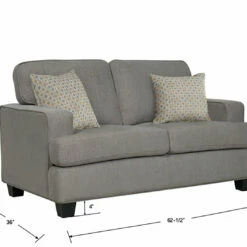 Budget 👍 Emerald Home Carter Loveseat, Gray 😉 18 Emerald Home Carter Loveseat, Gray