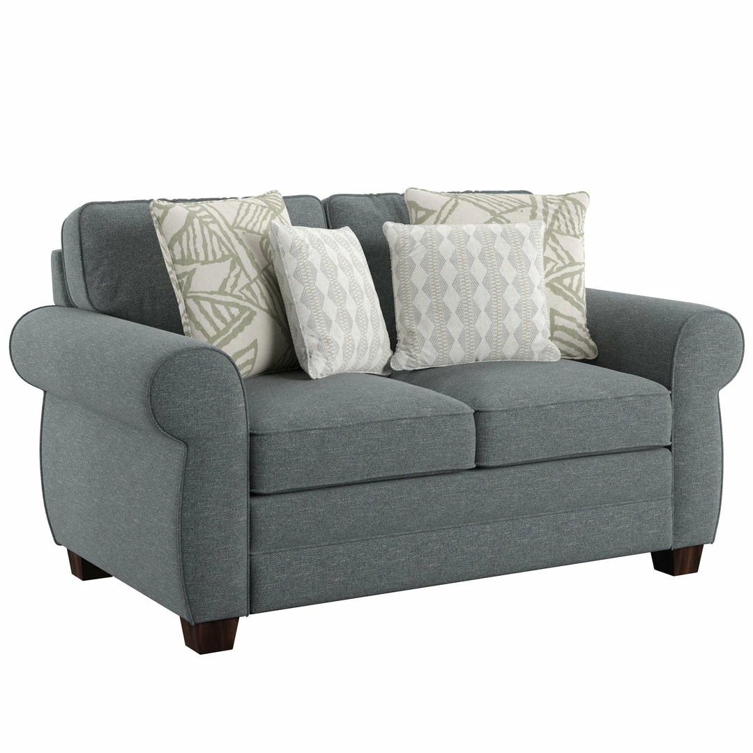 Best deal 😀 Emerald Home Loveseats Royce Complete Loveseat, Slate Blue 🌟 3 Emerald Home Loveseats Royce Complete Loveseat, Slate Blue