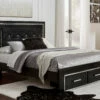 Signature Design By Ashley® Kaydell - Patterned - Upholstered Panel Bed With 2 Storage Drawers Beds