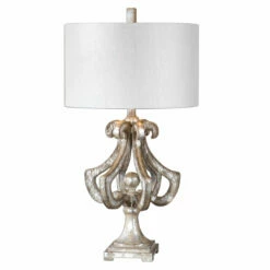 Accessories Uttermost Vinadio Distressed Silver Table Lamp