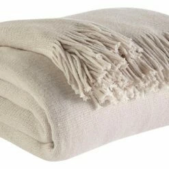Ashley Furniture Accessories Haiden - Ivory/taupe - Throw (3/cs)