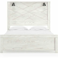 Signature Design By Ashley® Gerridan - Panel Bed With Sconces Beds