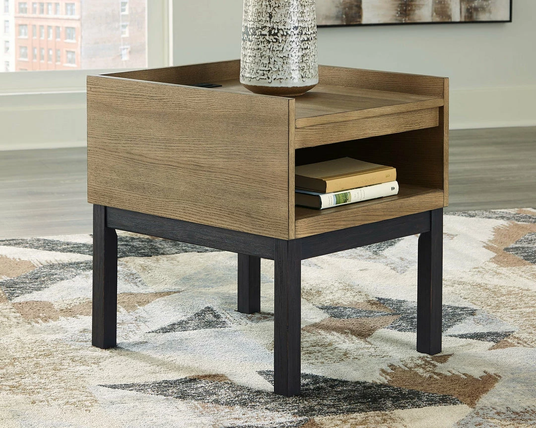 Best Pirce ๐ Ashley Furniture Fridley - Black / Gray - Rectangular End Table Tables ๐ 4 Ashley Furniture Fridley - Black / Gray - Rectangular End Table Tables