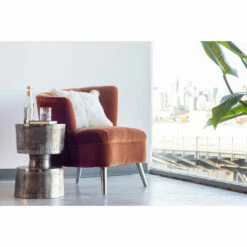 Moe's Home Collection Tables Victor Accent Table Nickel